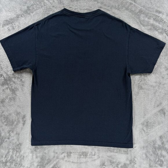 The Hundreds Adam Bomb Men L Shirt Navy Blue Graphic Streetwear Cartoon Bomb VTG - Picture 2 of 7